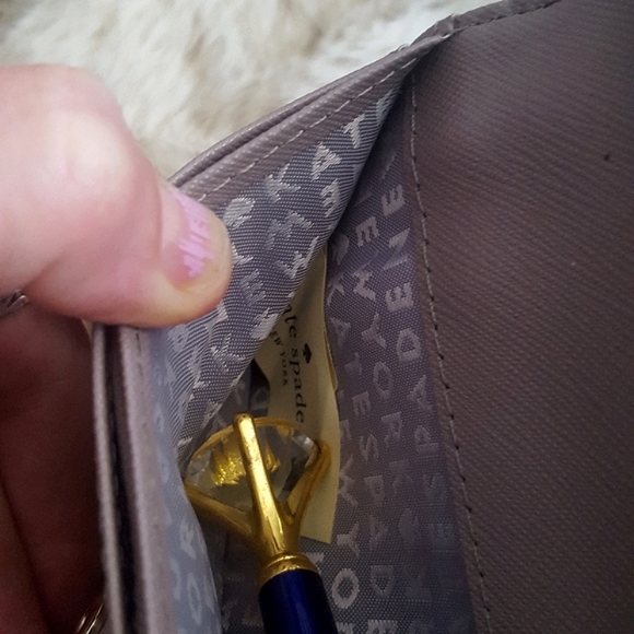 🌙NWOT Kate Spade Bifold Wallet Warm Taupe - Picture 6 of 11